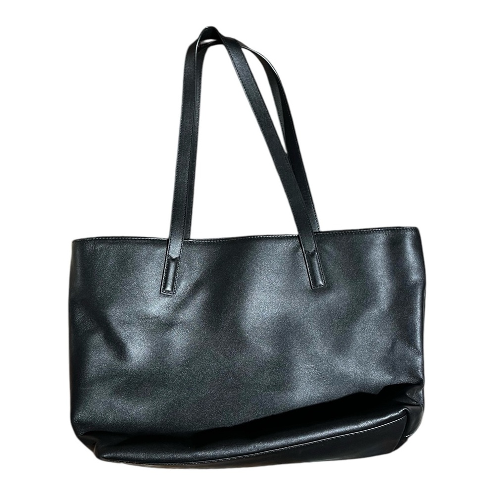Quince Classic Italian Leather Tote Black